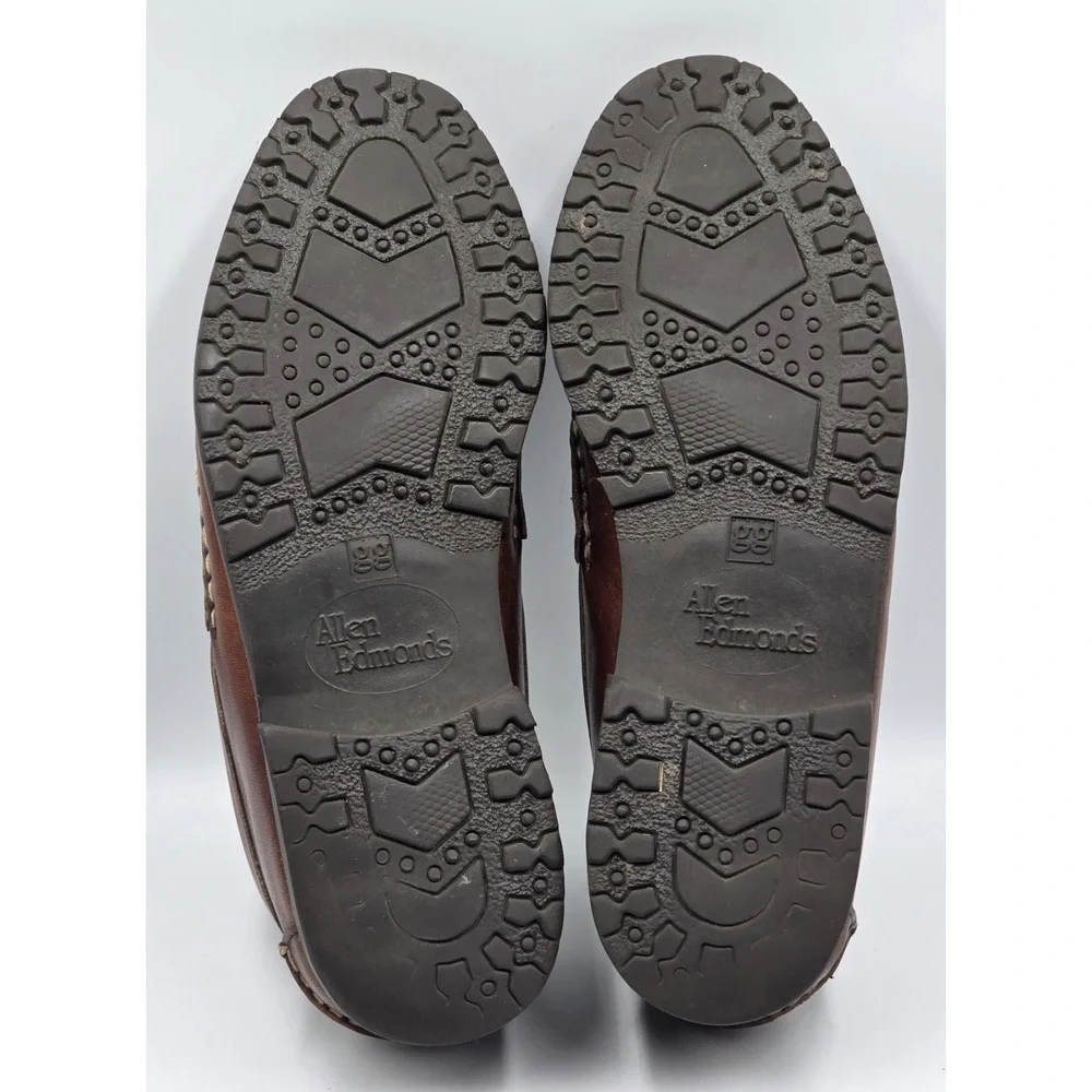 Allen Edmonds Nashua Tassel Loafers 1187 Mens 8 D Brown Leather Made in USA